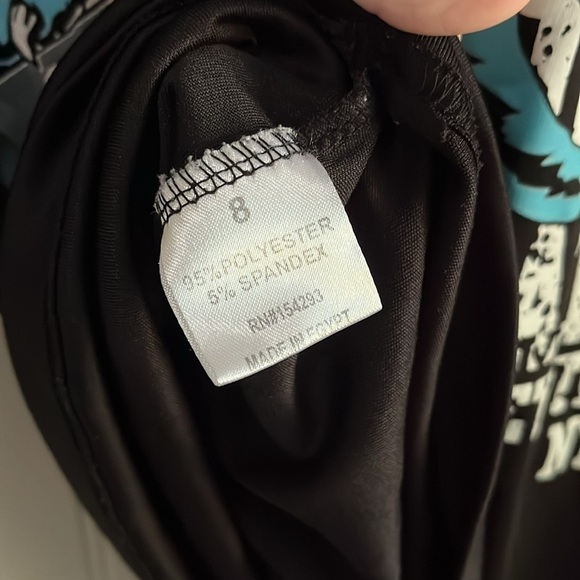 Dinosaur youth black T-shirt size 8 - Picture 4 of 5